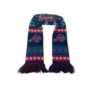 Atlanta Braves Baseball Scarf Exclusive Winter Knit Soccer Football Style